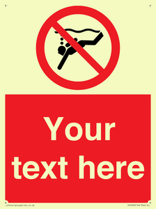 Custom prohibition No sub aqua diving